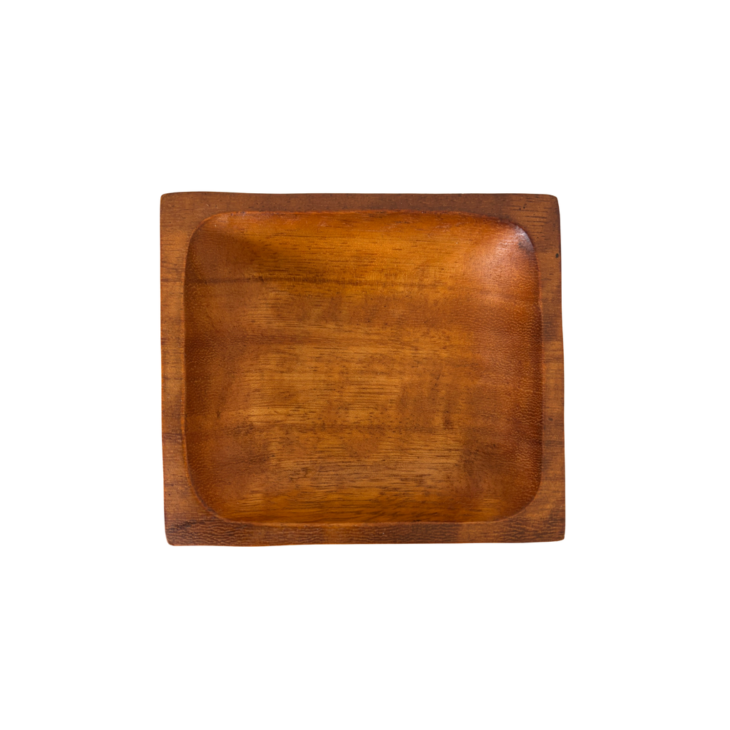AYABA — Vide-poche design en bois d'Iroko de Côte d'Ivoire Green Kare