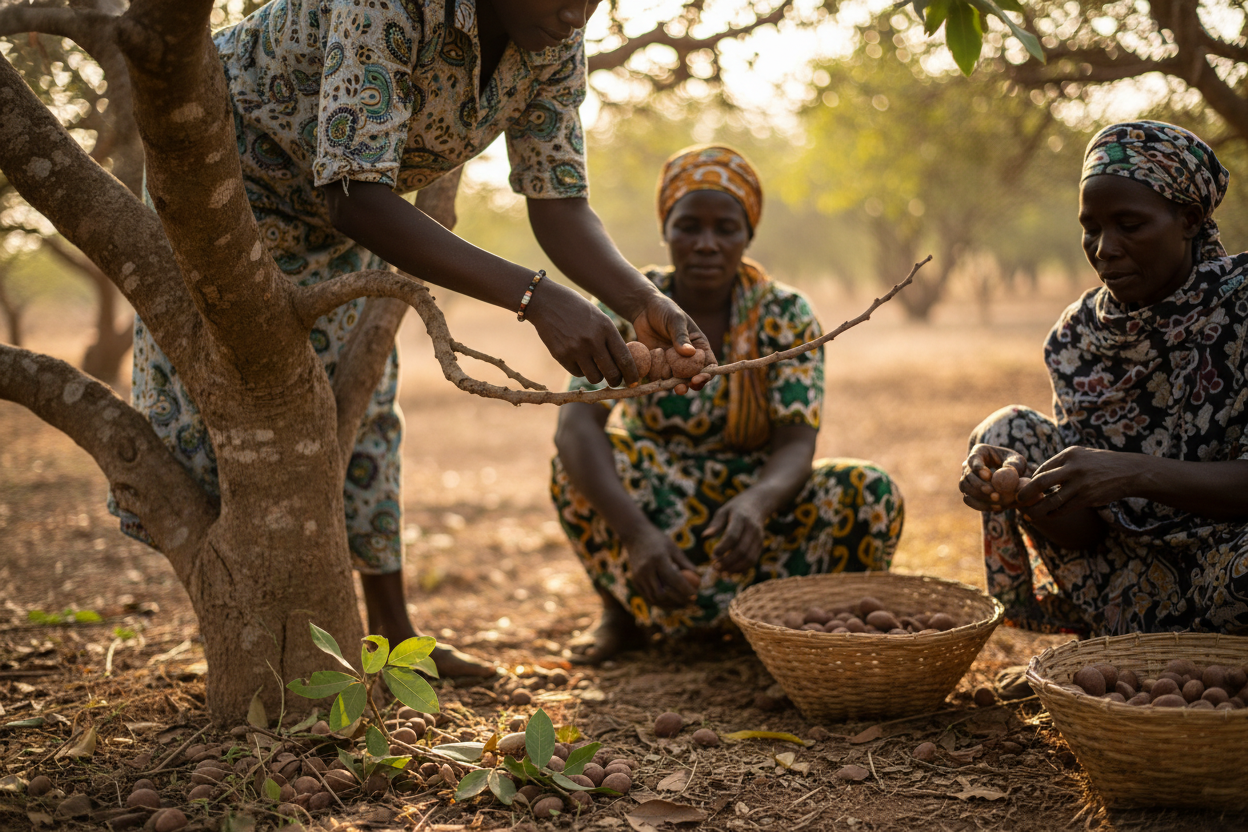 plutot récolte de beurre de karité